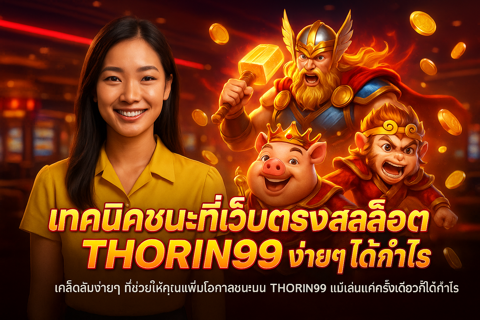 เทคนิคชนะที่เว็บตรงสล็อต THORIN99 ง่ายๆ ได้กำไร